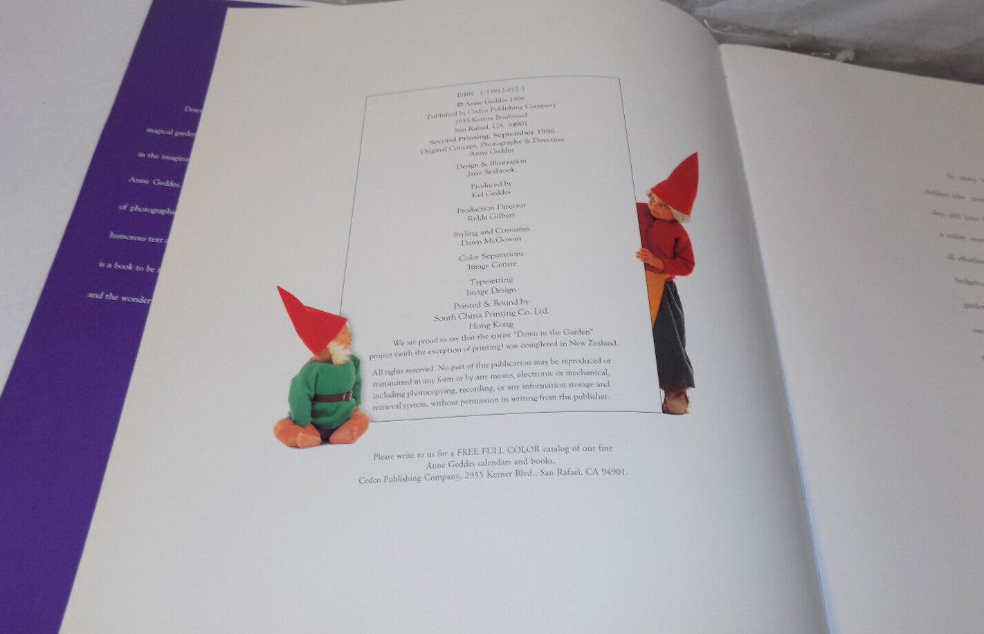 Down In The Garden By Anne Geddes Coffee Large Table Picture Book Cedco 1996
