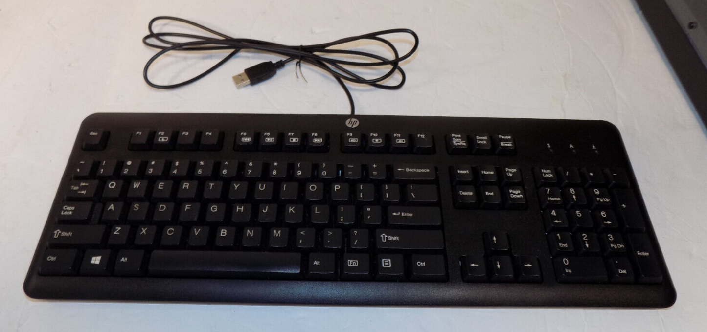 HP SK-2025 USB Wired Keyboard Black