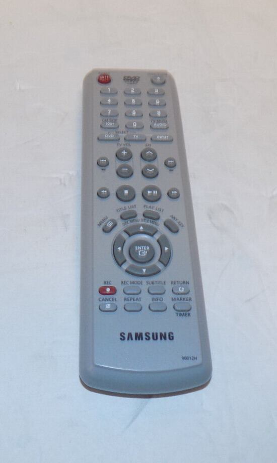 Samsung Remote Control Model 00012H For DVD Player Recorder