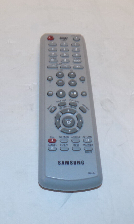 Samsung Remote Control Model 00012H For DVD Player Recorder