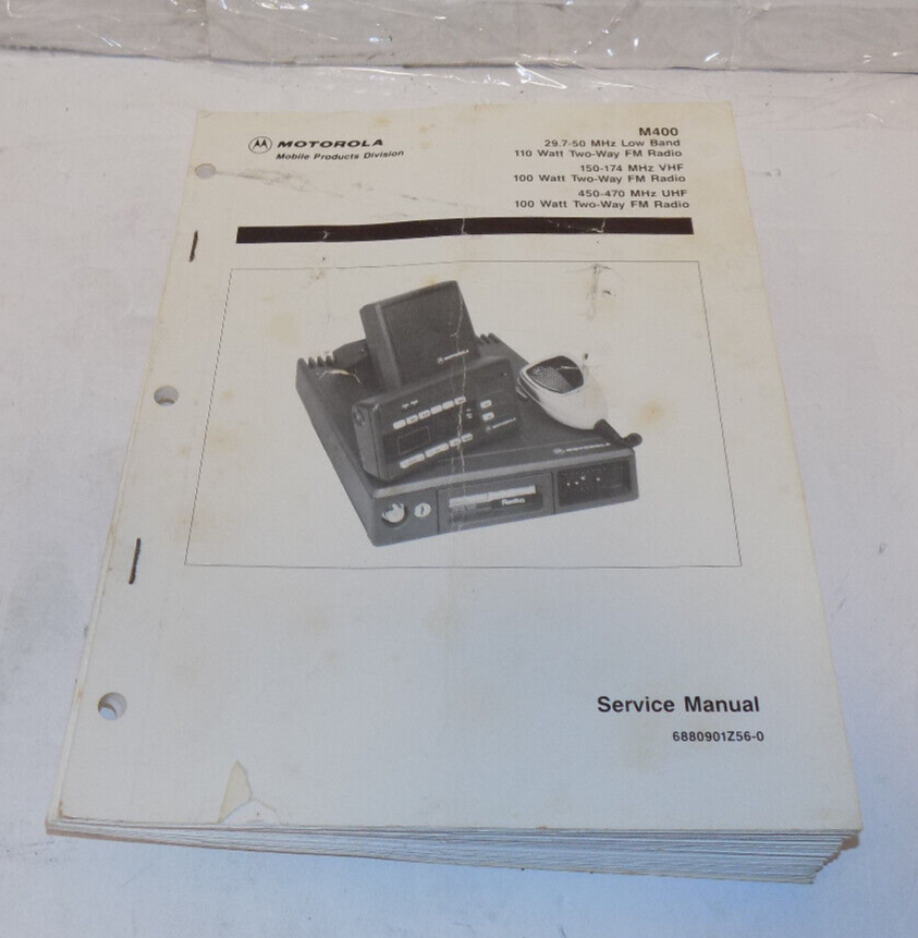 Motorola M400 Service Manual 6880901Z56-0 For Low Band UHF VHF Radios