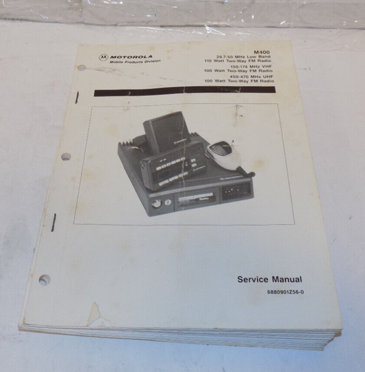 Motorola M400 Service Manual 6880901Z56-0 For Low Band UHF VHF Radios