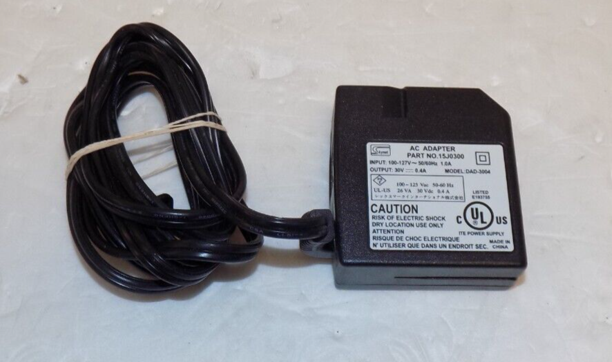 Skynet DAD-3004 15J0300 Power Adapter 30V Dell A720 A920 Printer Lexmark Z24 Z35