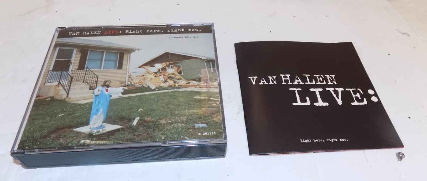 Van Halen Live Right Here Right Now 2 CD Set with Booklet