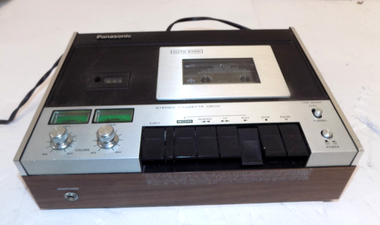 Vintage Panasonic Model RS-260US Stereo Cassette Tape Deck Player Tested