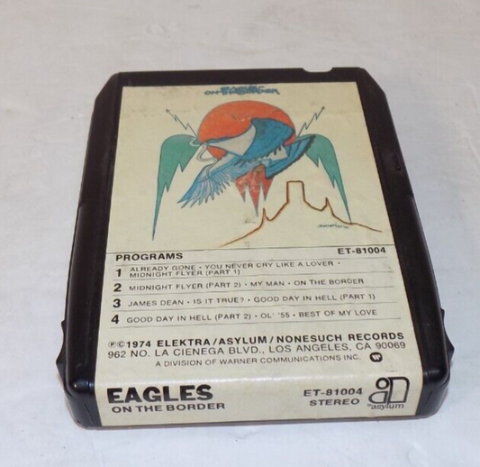 Eagles On The Border 8 Track ET-81004 1974 Elektra Asylum Nonesuch Records