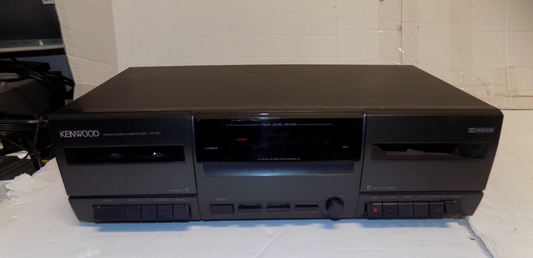 Vintage Kenwood CT-201 Dual Playback/Record Stereo Cassette Deck (WORKS)