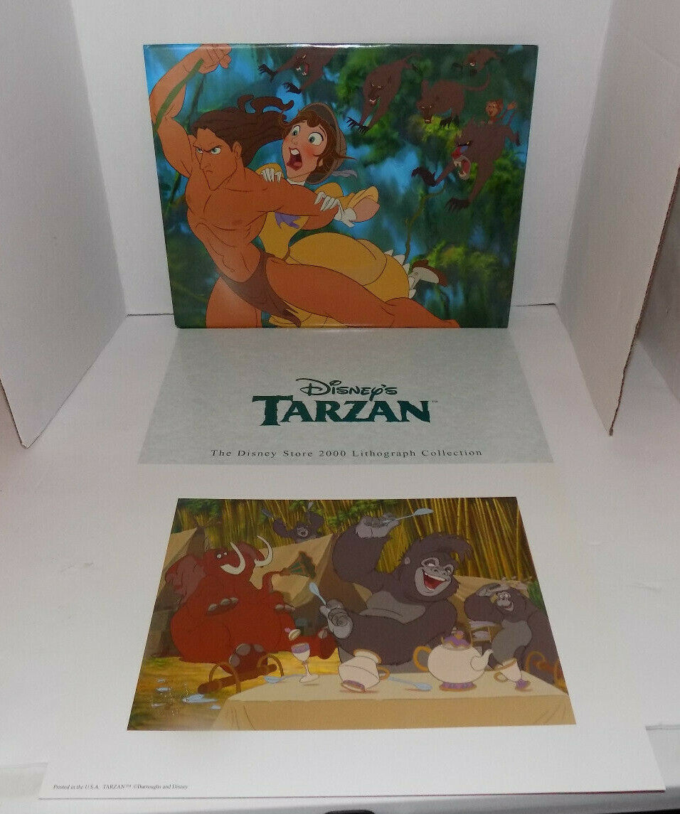 2000 Tarzan Disney Store Exclusive Commemorative Lithograph 11x14 w/Envelope