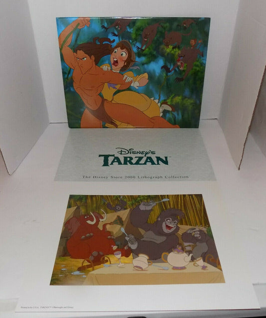 2000 Tarzan Disney Store Exclusive Commemorative Lithograph 11x14 w/Envelope