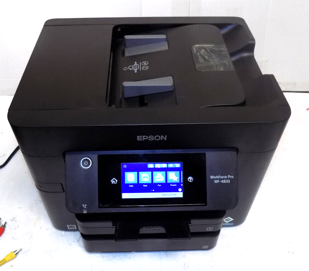 Epson WorkForce Pro WF-4833 All-In-One Printer With 2 Paper Trays Selling AS IS