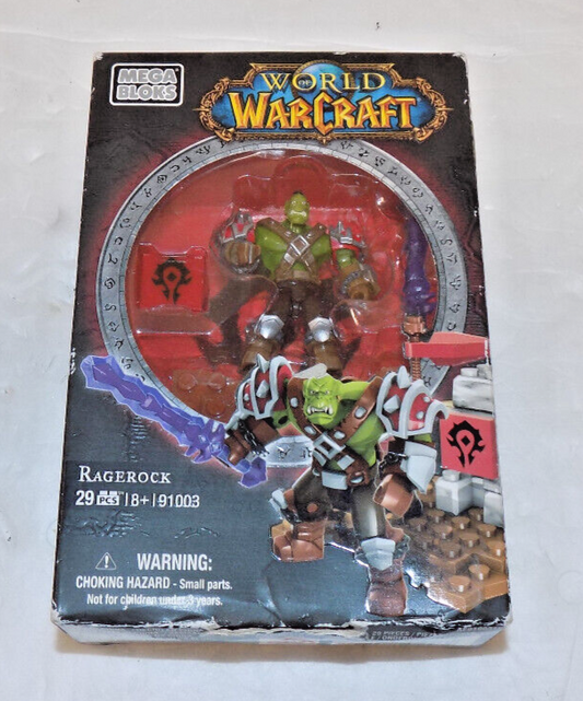 Mega Bloks 91003 RageRock Orc Warrior Set WOW World of Warcraft Mega Blocks NEW