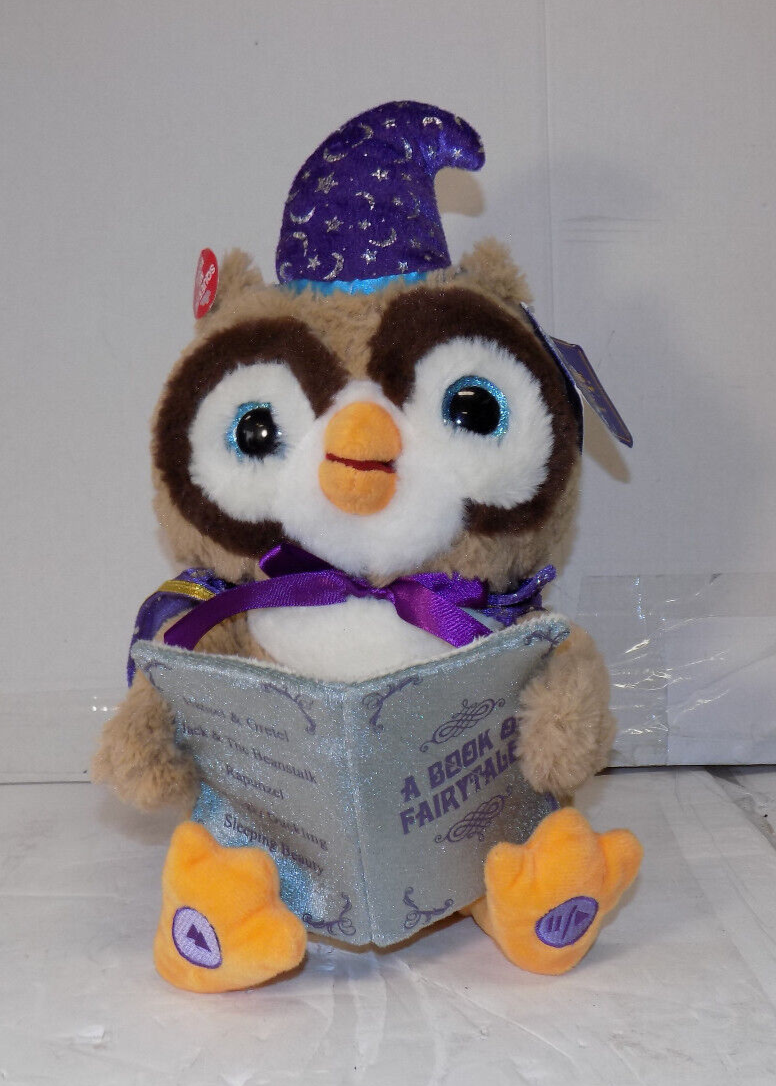 Cuddle Barn Octavius The Storytelling Owl Wizard Tells 5 Fairy Tails Eyes Glow
