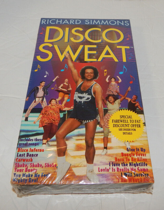 New Richard Simmons VHS Disco Sweat - Farewell to Fat The Cruise To Lose Program