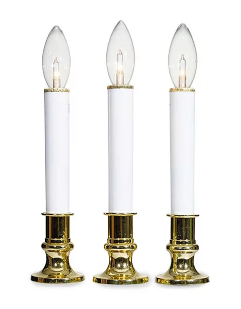 Winter Wonder 3 Pack Battery Operated Window Candles 9"