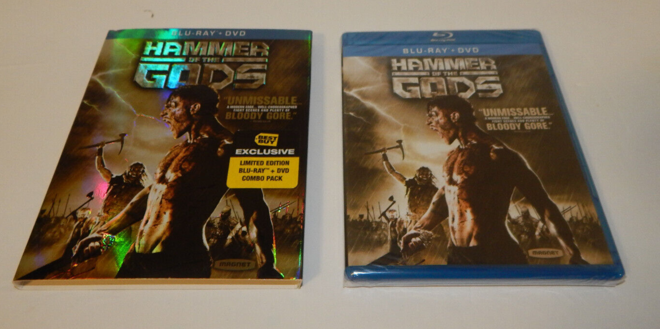HAMMER OF THE GODS Blu-Ray And DVD Combo 2013 With Foil Ebossed Slipcover New