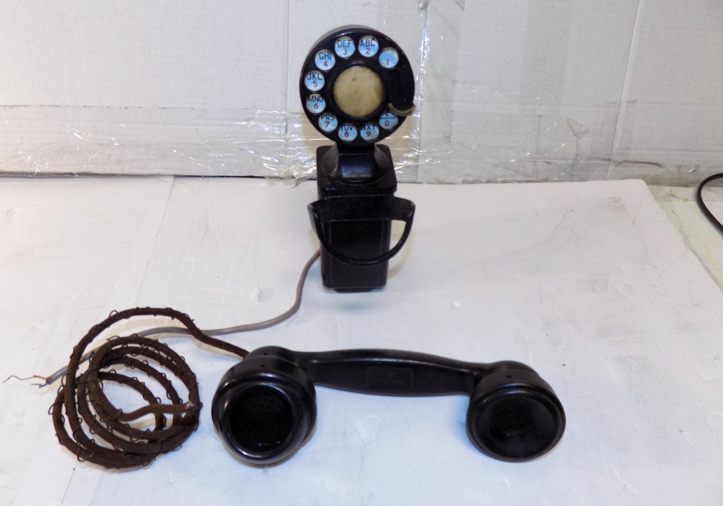 Vintage Bell System Western Electric Wall Hanging Spacesaver Rotary Telephone