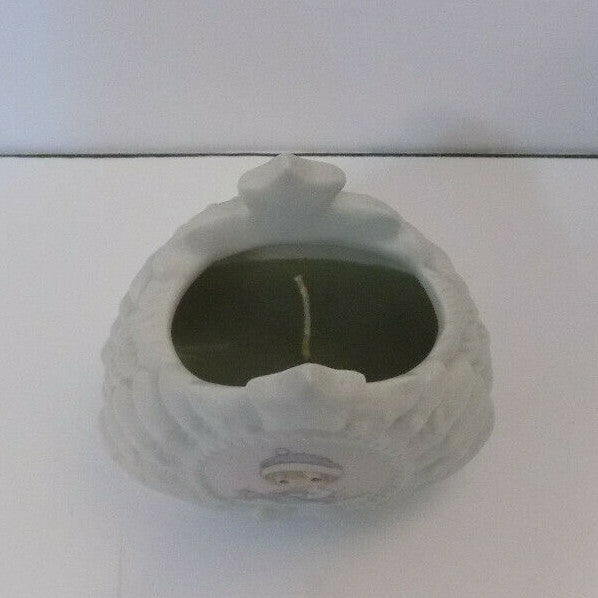 Precious Moments Meowie Christmas Tree Shaped Candle Holder 1994