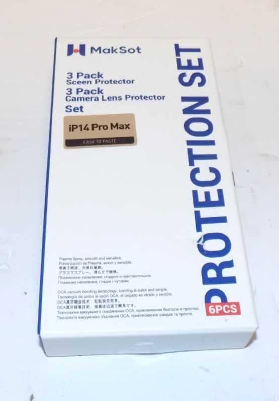 iPhone 14 Pro Max 6pc Privacy Screen Protector with Camera Lens Protector New