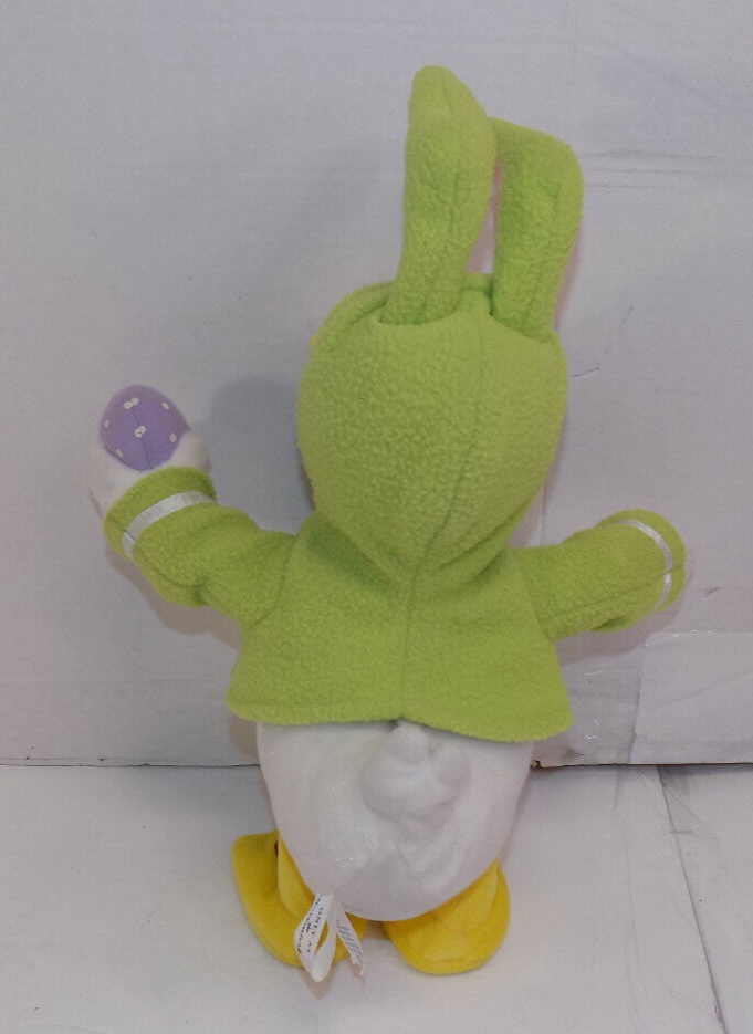Disney Hallmark Donald Duck "Put Me Down" Animated Easter Bunny Plush