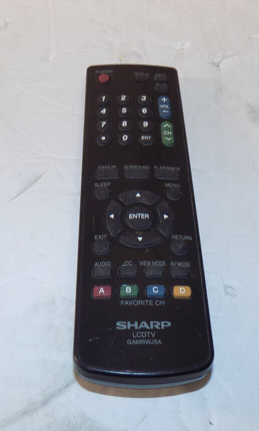 Sharp LCD TV Remote Control GA695WJSA IR Tested Working