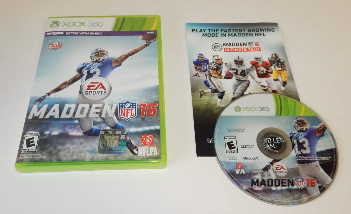 XBOX 360 Madden NFL 16 EA Sports Video Game NTSC