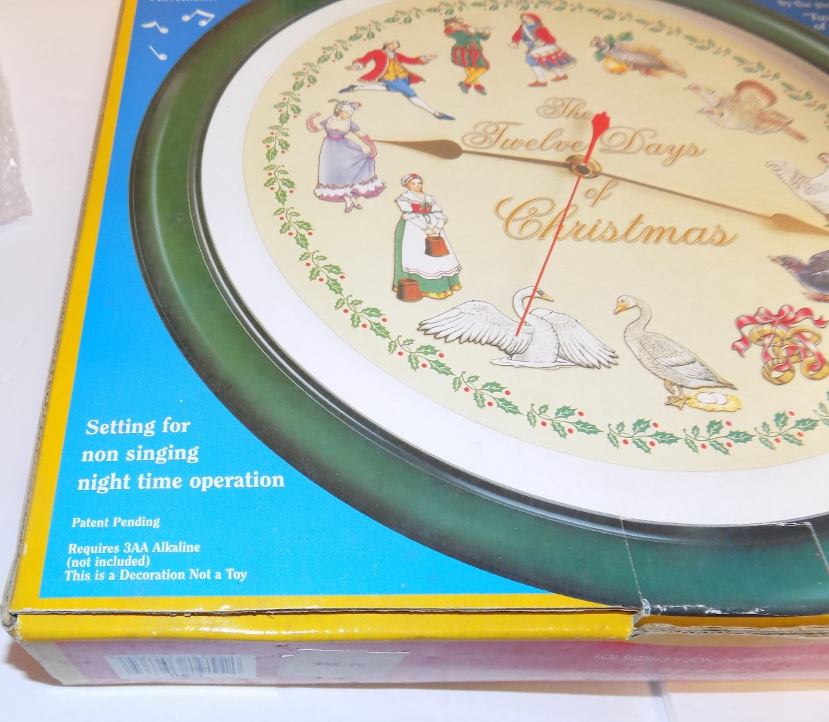 12 Days of Christmas Musical Christmas Clock Kurt Adler Santas Action World