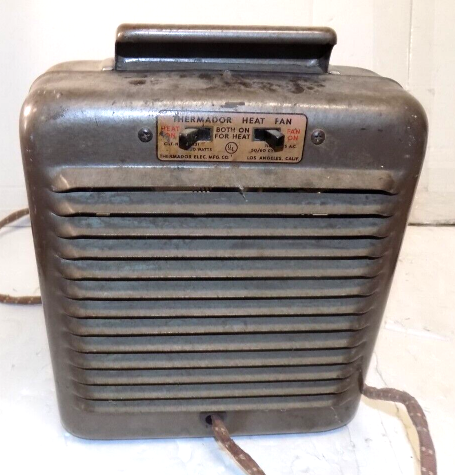 Vintage Thermador HF-131 Electric Radiant Portable Electric Heater Tested