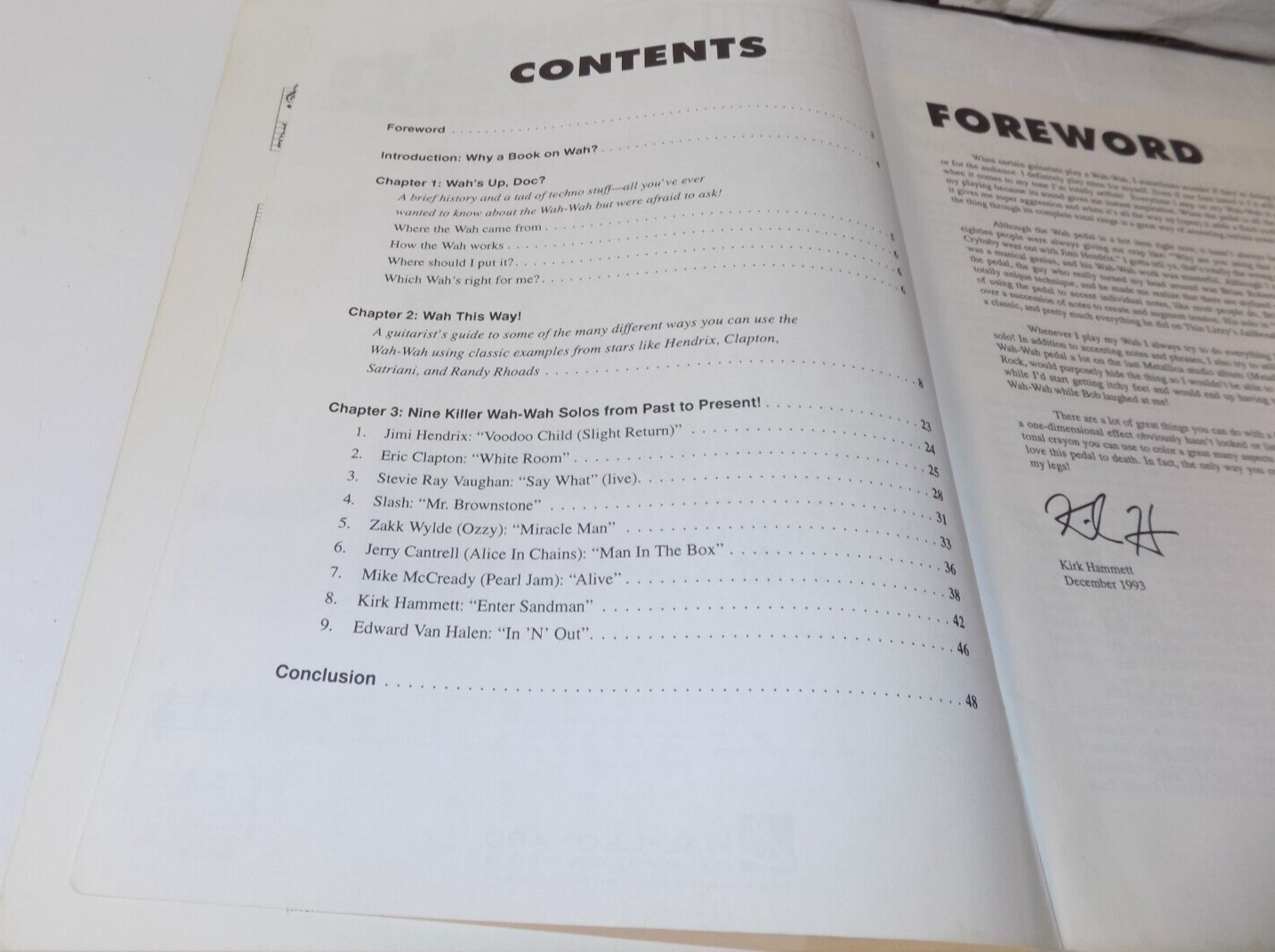 Original Crybaby Presents Hal Leonard The Wah Wah Book 1994