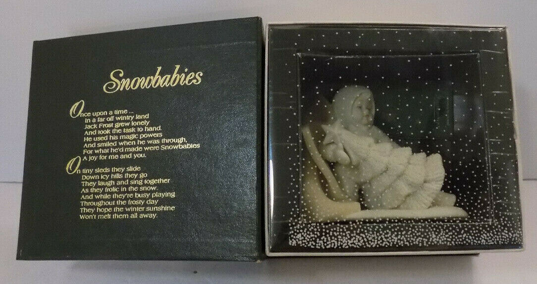 Dept 56 Snowbabies Winter Tales I’ll Put Up The Tree Christmas Figurine