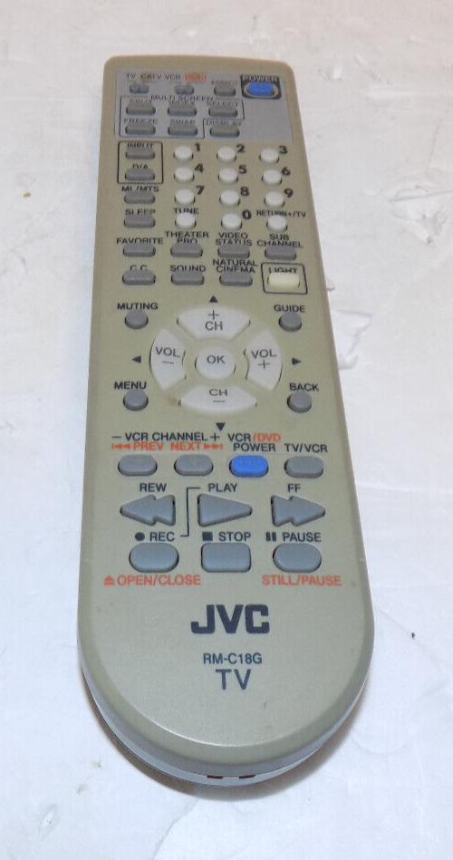 JVC RM-C18G Remote Control IR Tested
