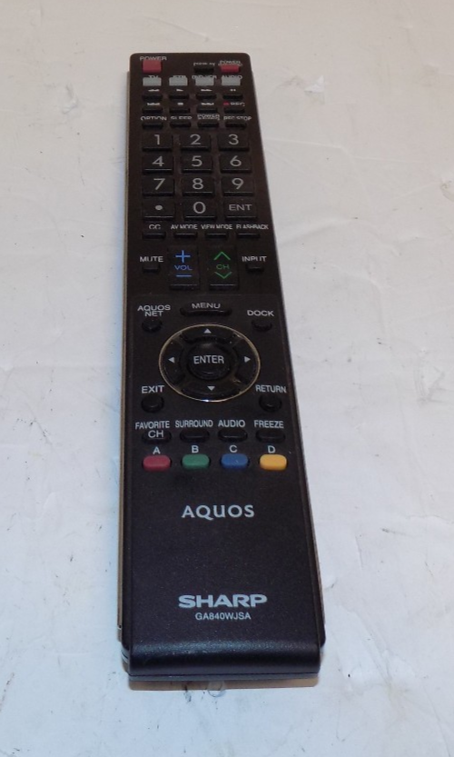 Sharp Aquos TV GA840WJSA Remote Control IR Tested