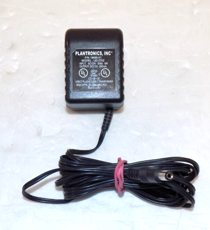 Plantronics UD-0702 18685-01 6W AC Power Adapter
