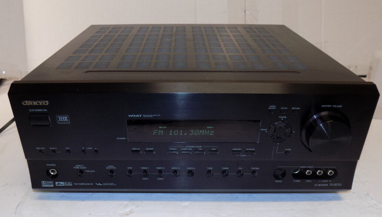 Onkyo TX-SR701 6.1 Channel 600 Watt Home Theater AV Stereo Receiver Amplifier