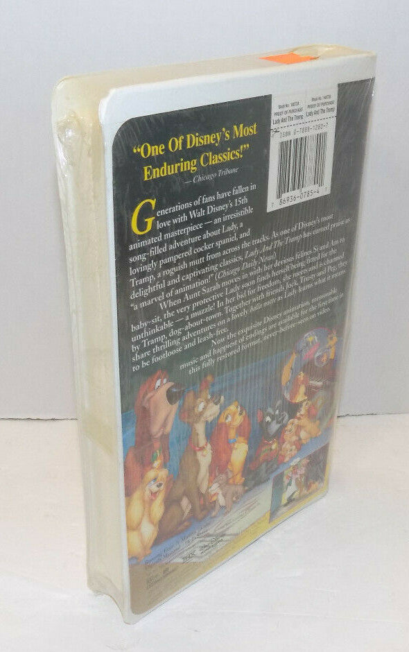 Walt Disney's Masterpiece Lady And The Tramp VHS Tape New Sealed