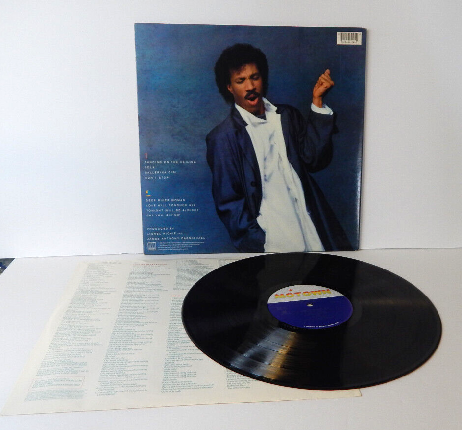Lionel Richie Dancing on the Ceiling Vinyl LP Record Album 1985 Motown VG+