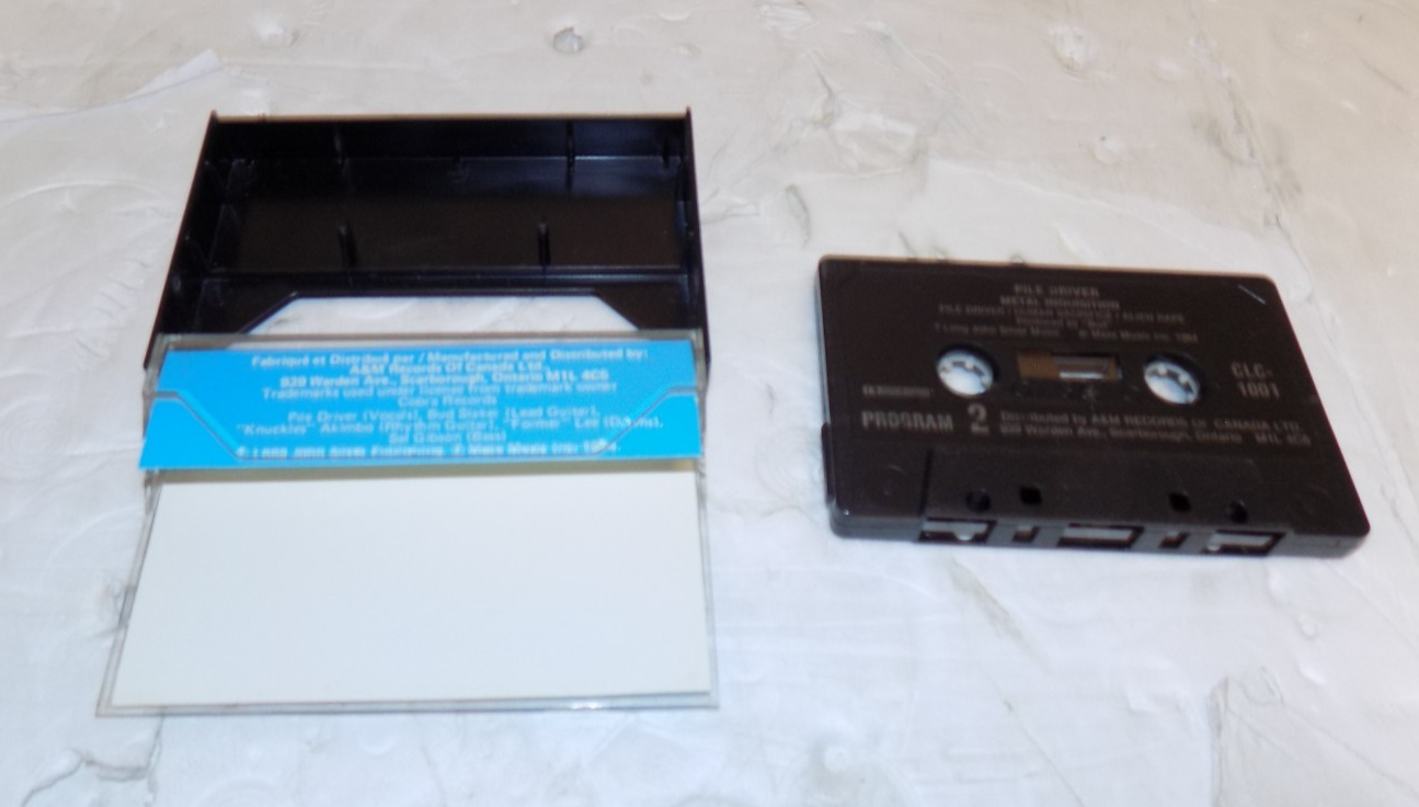 PILEDRIVER Metal Inquisition Cassette Tape 80s Metal Thrash CLC-1001