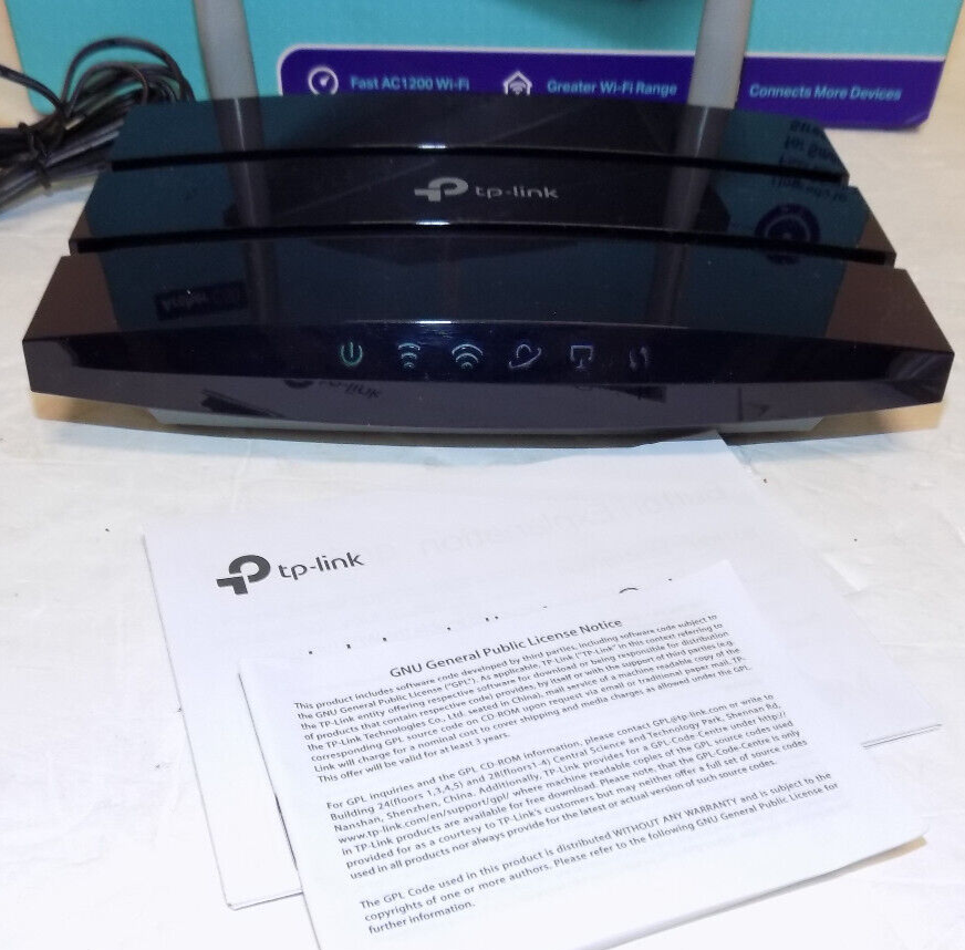TP-Link Wireless Dual Band Router AC1200 Archer C50 5 GHz