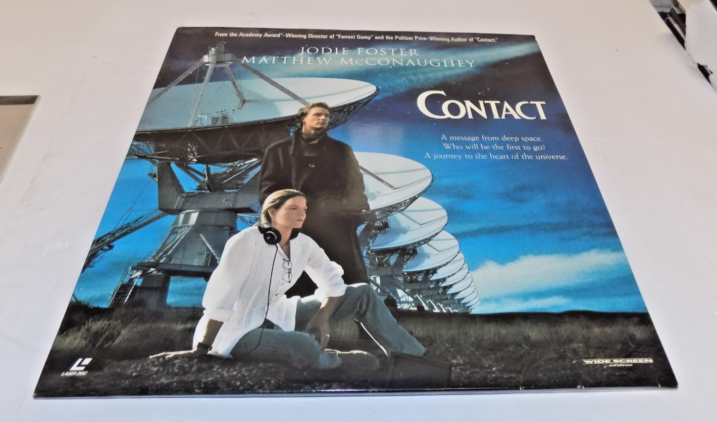 Contact Widescreen Laserdisc Movie with Jodie Foster Matthew McConaughey 1997