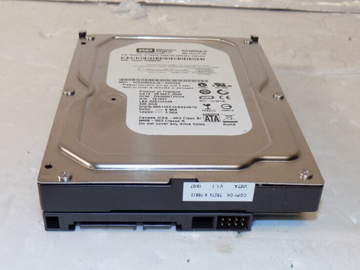 Western Digital WD3200AAJS-22B4A0 320GB SATA-II 7200rpm 8MB HDD 3.5"