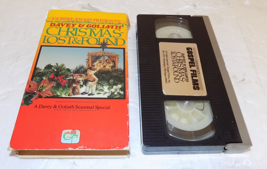 Davey & Goliath Christmas Lost & Found VHS Tape Seasonal Special Gospel Films