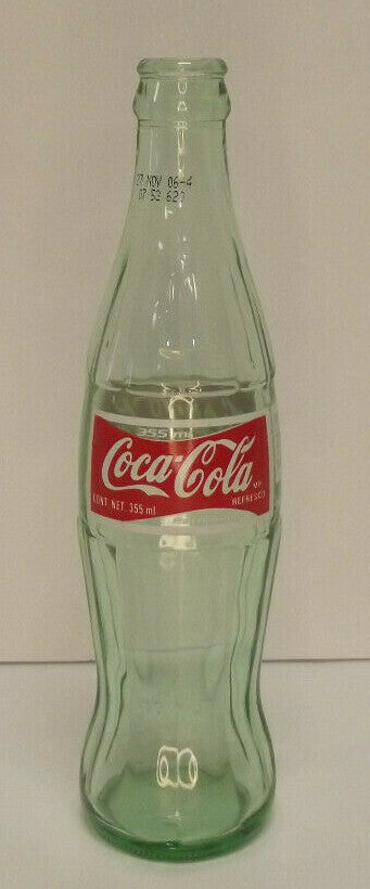 Vintage Coca-Cola Bottle Refresco Mexico 355 ml Glass Bottle 