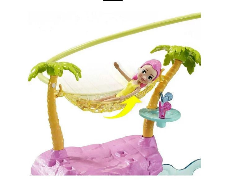 Polly Pocket Splashin' Fun Mermaid Pack Water Tank, Submarine, Boat Two 3" Dolls