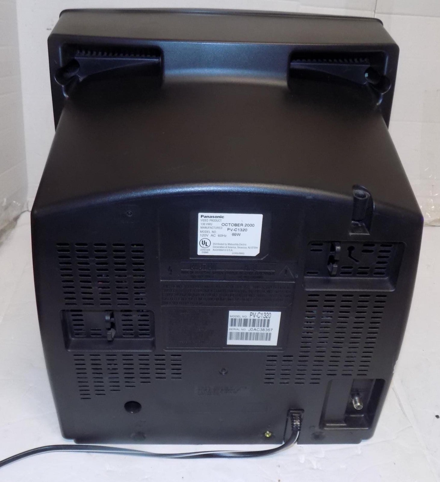 Panasonic pv-c1320 13 inch CRT Color TV VCR Combo Television w/ Fm Radio +Remote