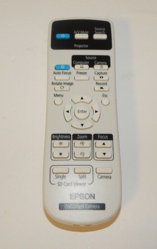 Genuine Epson 217240200 Remote Control For Epson ELPDC 21 Document Camera