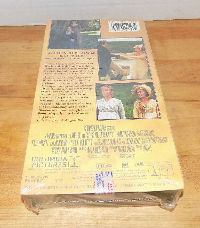 Sense and Sensibility VHS Tape 1996 New Sealed