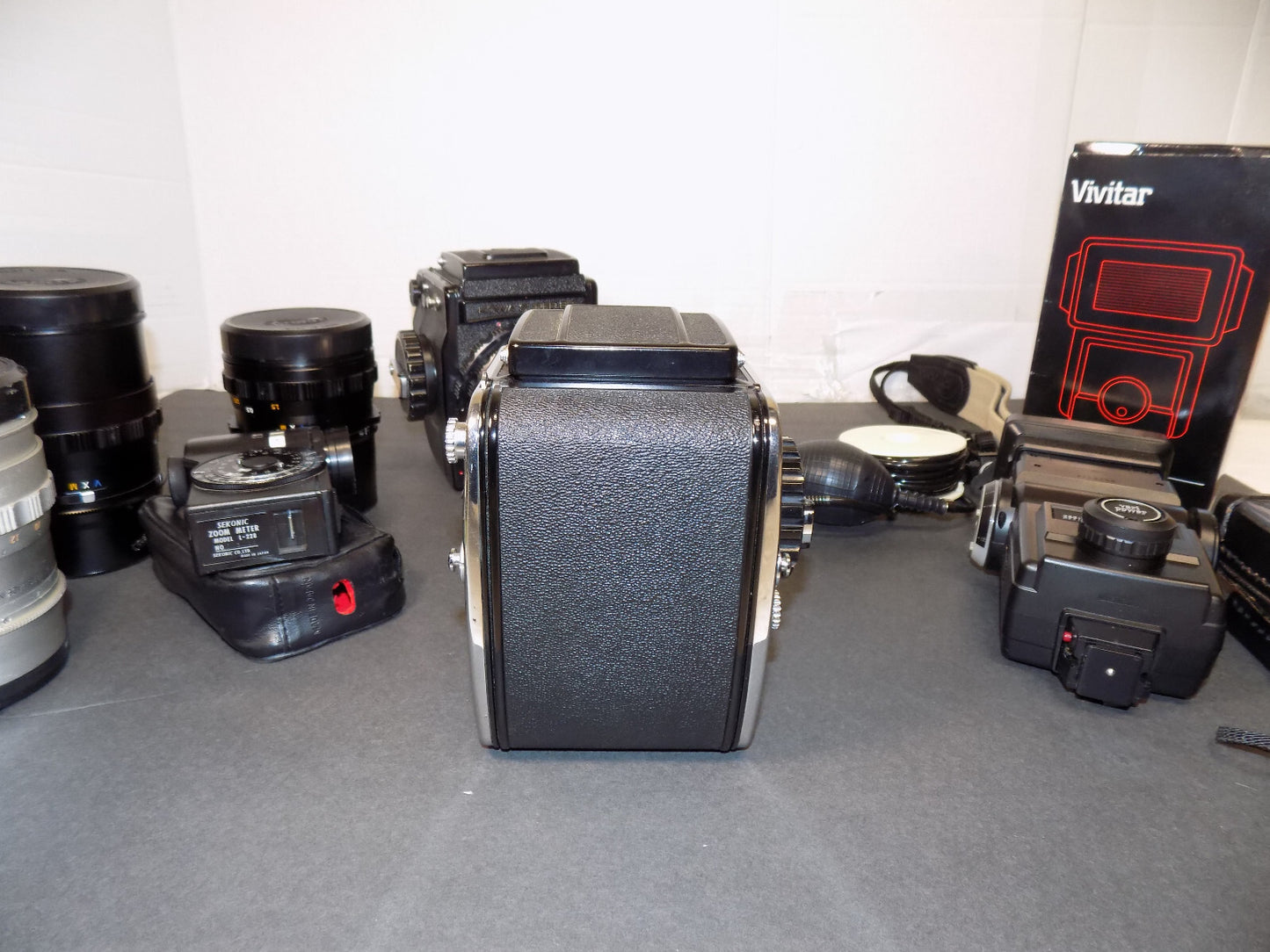 Kowa Super 66 Kowa Six 120 Film SLR Cameras w/ Lenses Bag and Accessories