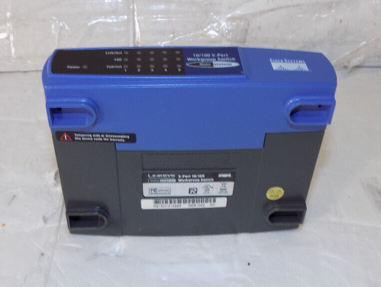 Linksys 10/100 5 Port Workgroup Switch Desktop Model EZXS55W Cisco Systems