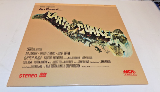 Earthquake An Event Laserdisc LD Movie 1987 Charles Heston Ava Gardner