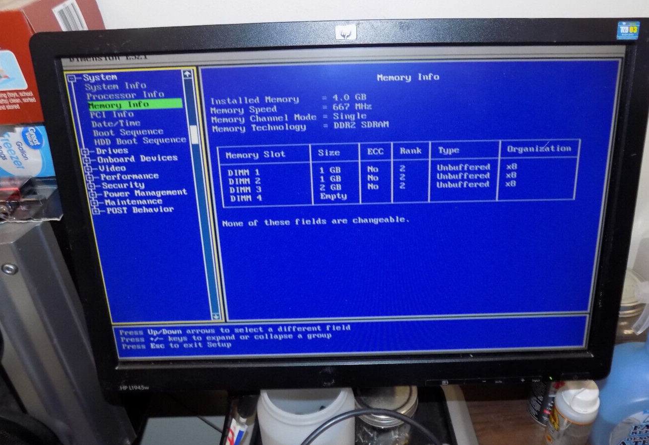 Dell Dimension E521 Desktop Computer AMD Athlon 64 x2 4GB Ram No Hard Drive