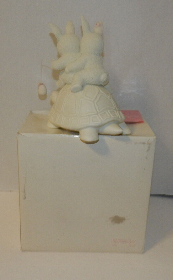 Snowbabies It's Working We're Going Faster Sprintime Stories Easter Dept 56 1995